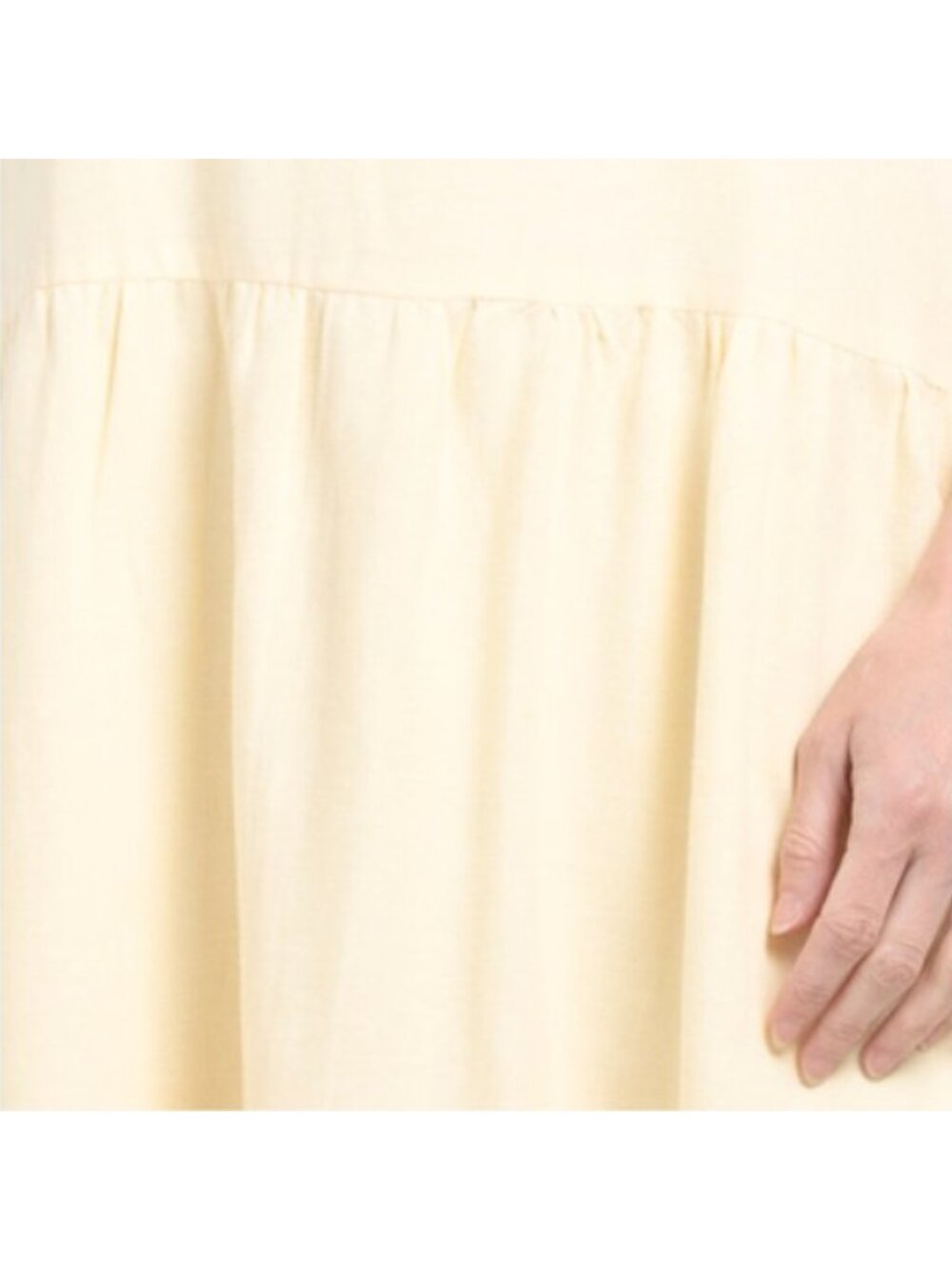 LEA Linen Blend Dropped Waist Maxi Dress - Picture 4 of 5